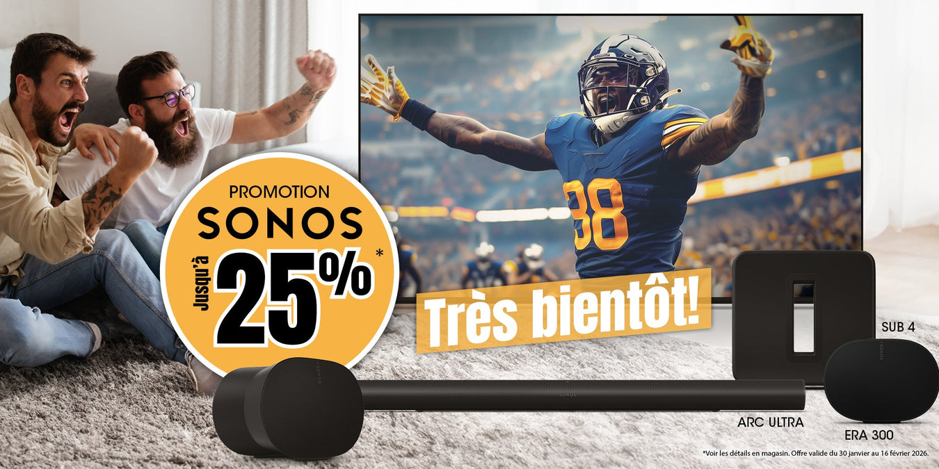 Sonos products on sale for the Super Bowl | SONXPLUS St-Sauveur