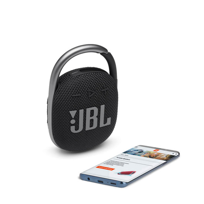 JBL Clip 4 | Ultra-portable speaker - Bluetooth - Waterproof - 10 hours autonomy - Black-Sonxplus St-Sauveur