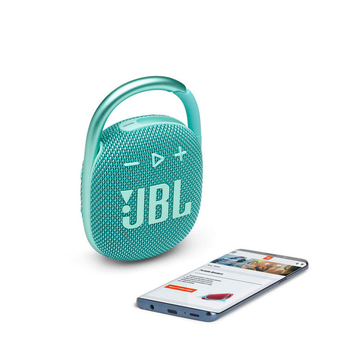 JBL Clip 4 | Ultra-portable Speaker - Bluetooth - Waterproof - 10 Hours autonomy - Teal-Sonxplus St-Sauveur