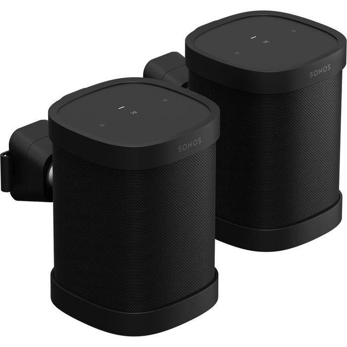 Sonos S1WMPWW1BLK | Wall Mount Bracket for One and One SL Speakers - Black - Pair-Sonxplus St-Sauveur