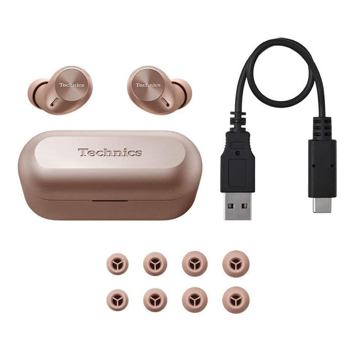 Technics EAH-AZ40EN | In-Ear Headphones - 100% Wireless - Bluetooth - IPX4 - Rose gold-Sonxplus St-Sauveur