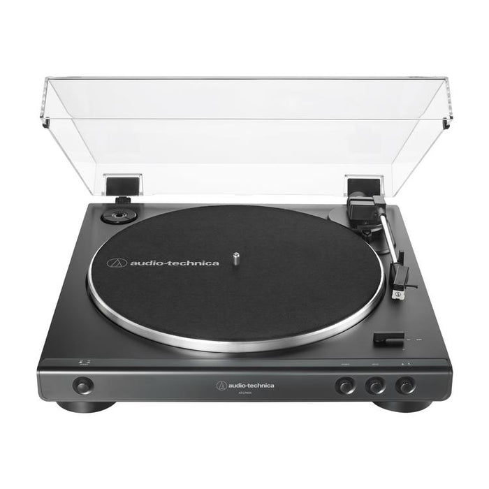 Audio-Technica AT-LP60XBK | Stereo Turntable - Belt Drive - Fully Automatic - Black-Sonxplus St-Sauveur