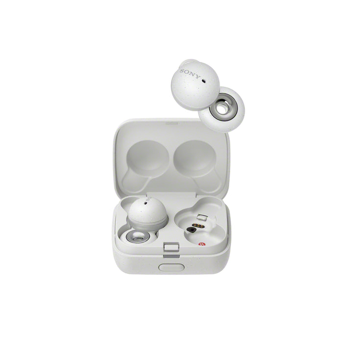 Sony WF-L900 | In-ear headphones - LinkBuds - 100% Wireless - Bluetooth - Microphone - Adaptive control - Up to 17.5 hours battery life - White-Sonxplus St-Sauveur