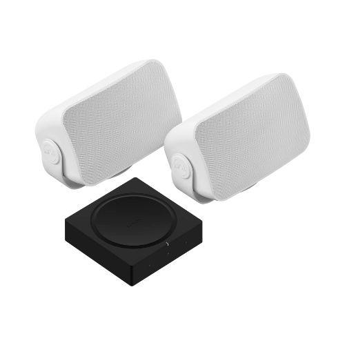 Sonos | Outdoor Set - Amp with 2 Outdoor Speakers by Sonos and Sonance - White-Sonxplus St-Sauveur