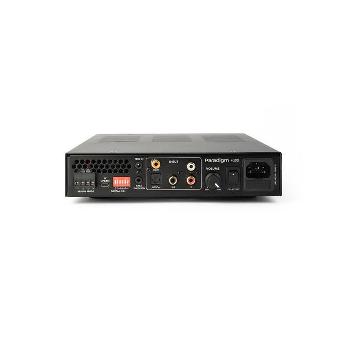 Paradigm X-500 | Stereo Amplifier - 2 channel or bridged single channel - Up to 500 watts of power - Slim - Black-Sonxplus St-Sauveur