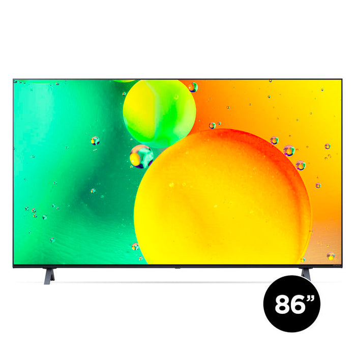 LG 86NANO75UQA | 86" NanoCell 4K Smart TV - LED - Nano75 Series - HDR - Processor IA a7 Gen5 4K - Black-Sonxplus St-Sauveur