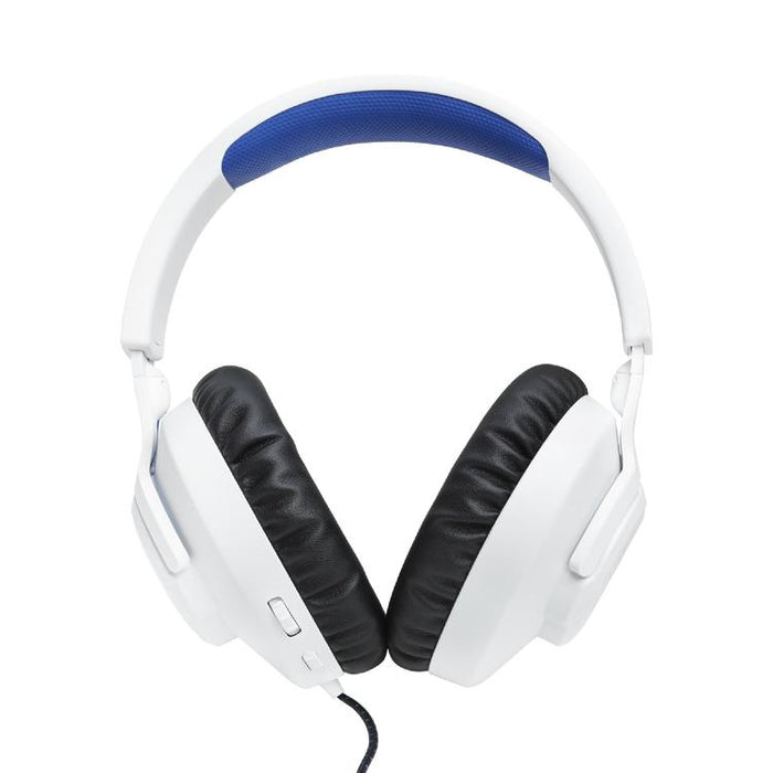 JBL Quantum 100P | Wired circumaural gaming headset - For Playstation Console - White/Blue-Sonxplus St-Sauveur