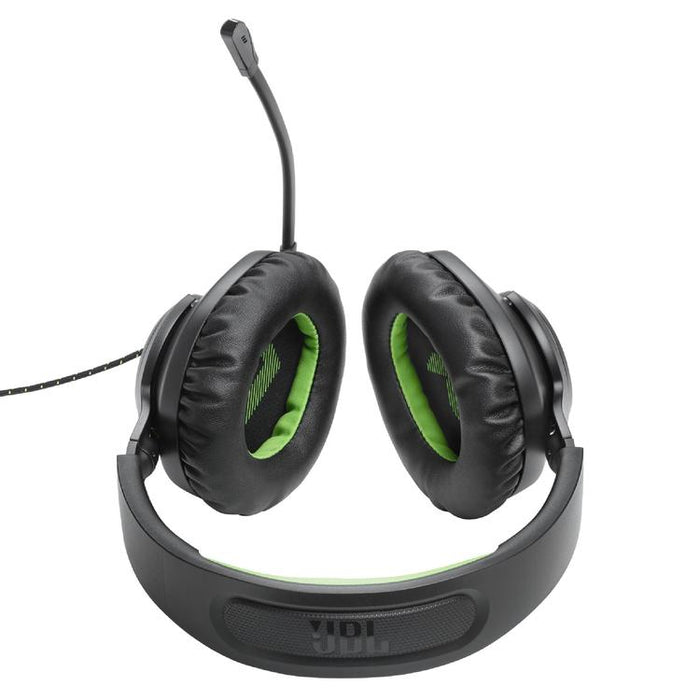 JBL Quantum 100X | Wired circumaural gaming headset - For X-box Console - Black/Green-Sonxplus St-Sauveur