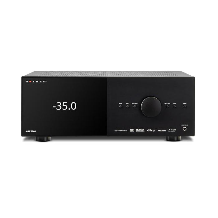 Anthem MRX 1140 8K | Home theater receiver - 15.2 channel Preamplifier and 11 channel Amplifier - 140 W - Black-Sonxplus St-Sauveur