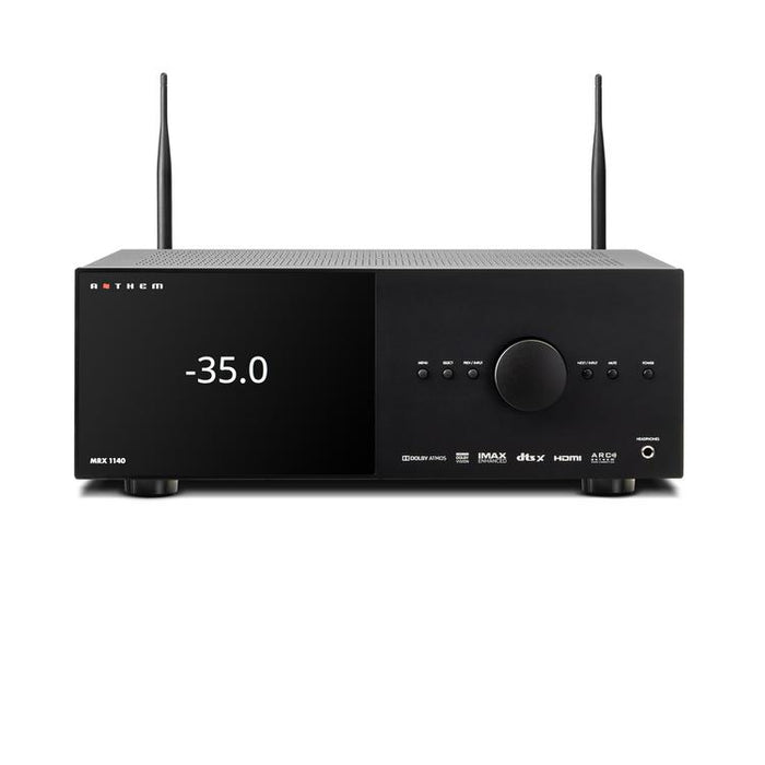 Anthem MRX 1140 8K | Home theater receiver - 15.2 channel Preamplifier and 11 channel Amplifier - 140 W - Black-Sonxplus St-Sauveur