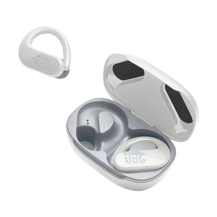 JBL Endurance Peak III | Sport in-ear headphones - 100% Wireless - Waterproof - Powerhook design - White-Sonxplus St-Sauveur