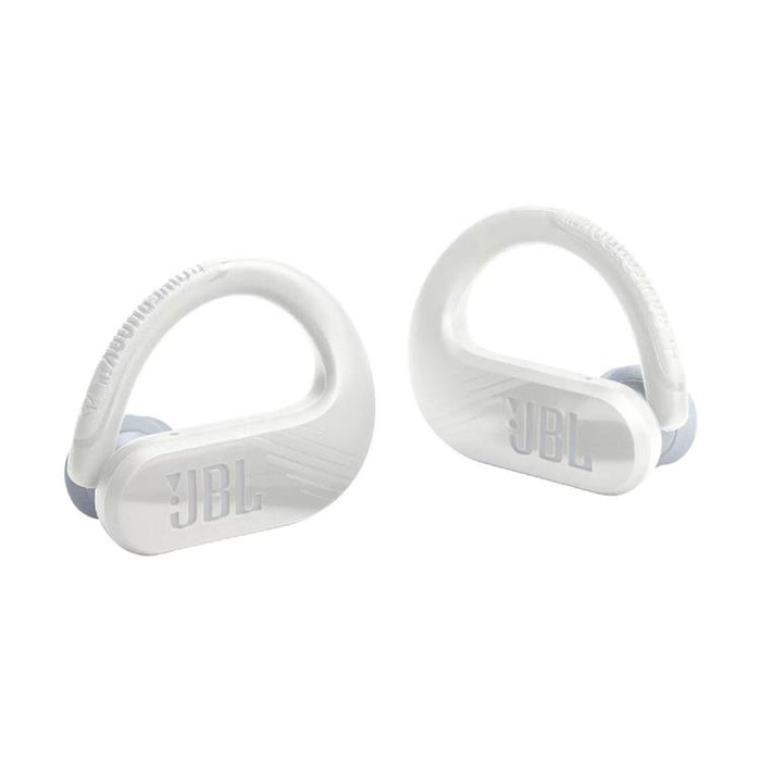 JBL Endurance Peak III | Sport in-ear headphones - 100% Wireless - Waterproof - Powerhook design - White-Sonxplus St-Sauveur