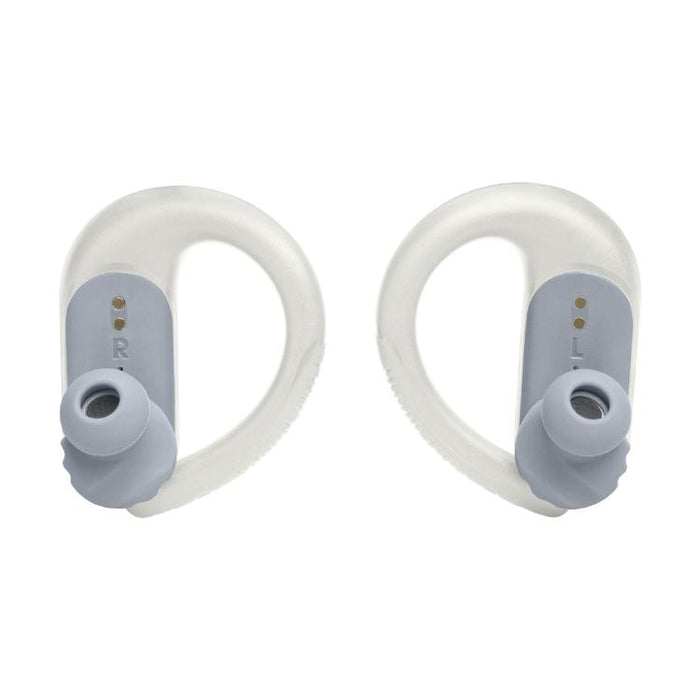 JBL Endurance Peak III | Sport in-ear headphones - 100% Wireless - Waterproof - Powerhook design - White-Sonxplus St-Sauveur