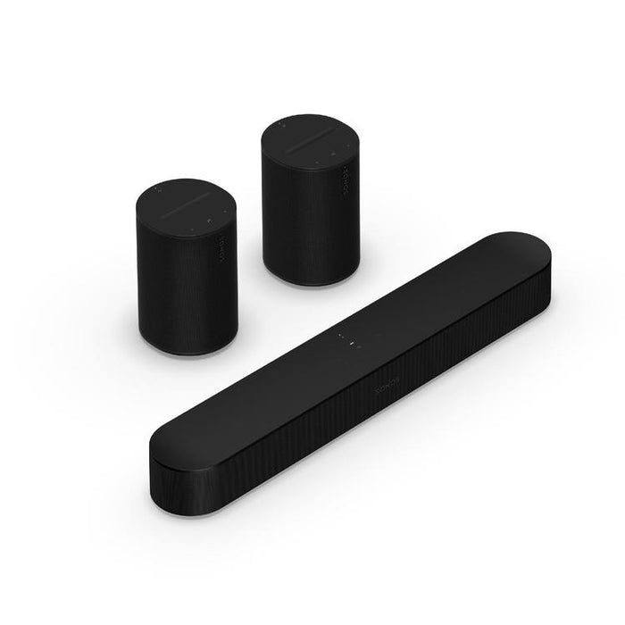 Sonos | Surround Sound System with Beam - 2 Era 100 + Beam - Black-Sonxplus St-Sauveur