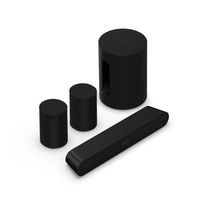 Sonos | Immersive Set with Ray - Sub Mini - 2 x Era 100 - Black-Sonxplus St-Sauveur