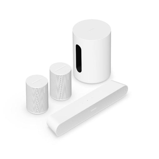 Sonos | Immersive Set with Ray - Sub Mini - 2 x Era 100 - White-Sonxplus St-Sauveur