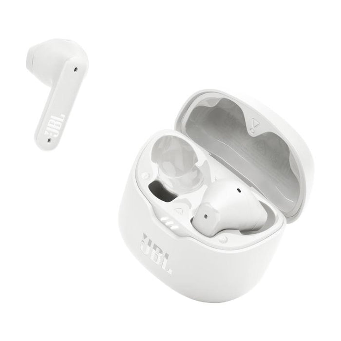 JBL Tune Flex | In-Ear Headphones - 100% Wireless - Bluetooth - Noise reduction - Stick-open design - IPX4 - White-Sonxplus St-Sauveur