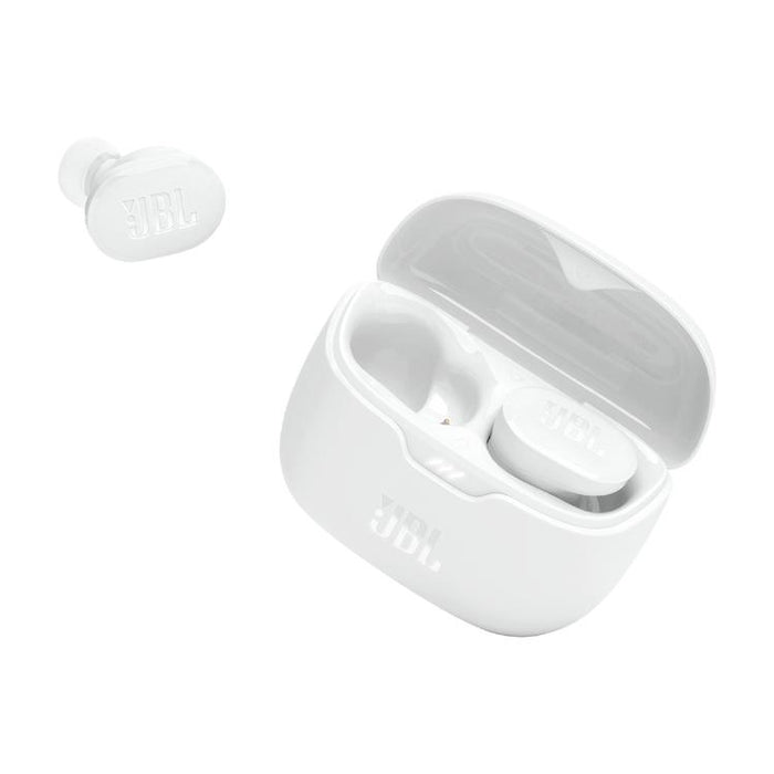 JBL Tune Buds | In-Ear Headphones - 100% Wireless - Bluetooth - Noise reduction - 4 microphones - White-Sonxplus St-Sauveur