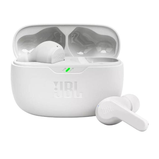 JBL Vibe Beam | In-Ear Headphones - Wireless - Bluetooth - Smart Ambient Technology - White-Sonxplus St-Sauveur