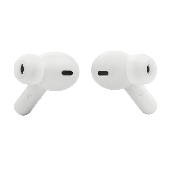 JBL Vibe Beam | In-Ear Headphones - Wireless - Bluetooth - Smart Ambient Technology - White-Sonxplus St-Sauveur