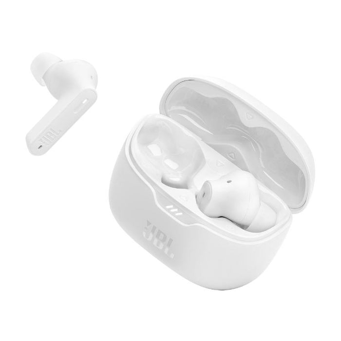 JBL Tune Beam | In-Ear Headphones - 100% Wireless - Bluetooth - Smart Ambient - Stick-open Design - White-Sonxplus St-Sauveur