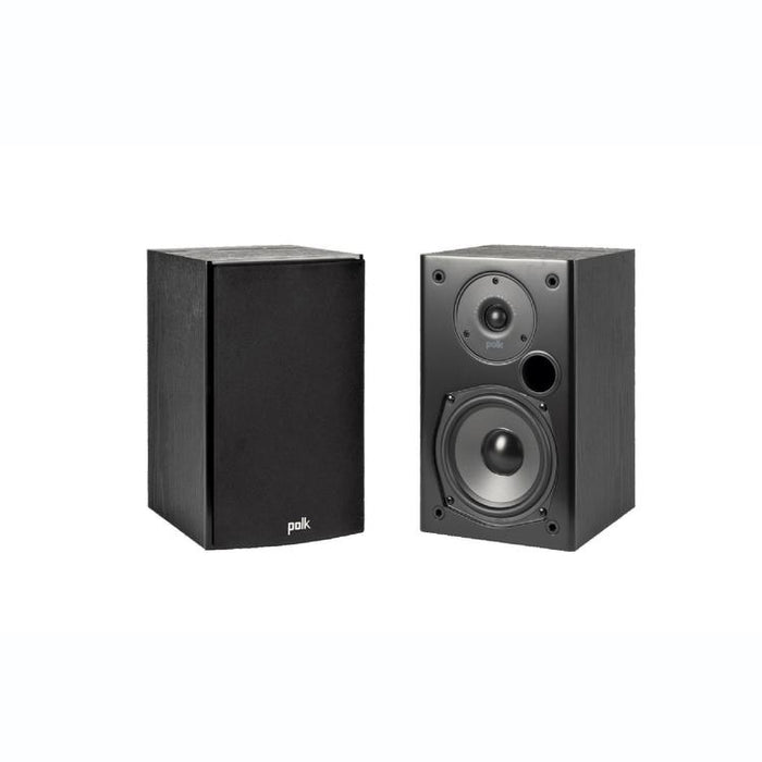 Polk T15 | Bookshelf Speakers - Black - Pair-Sonxplus St-Sauveur