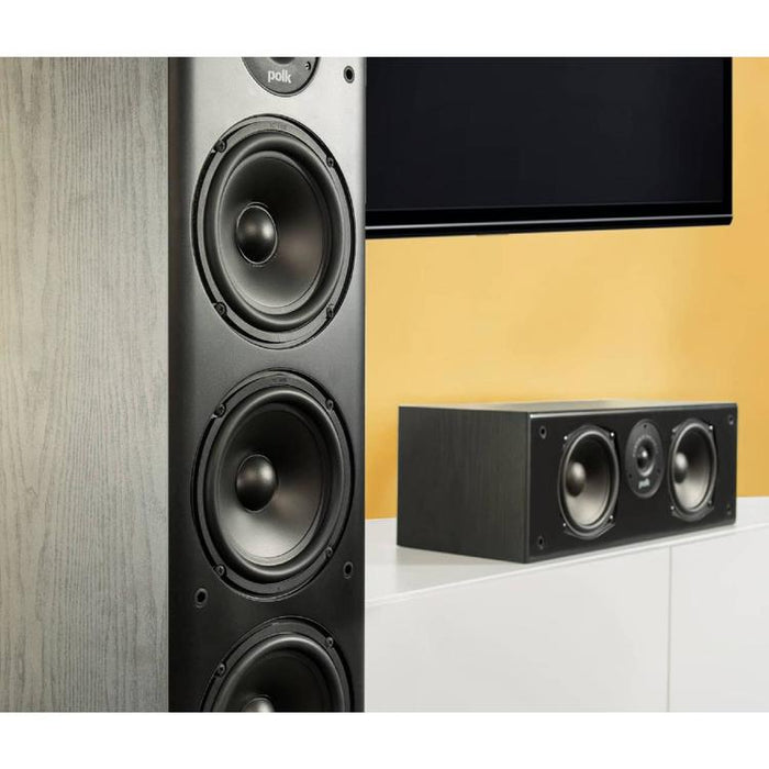 Polk T30 | Center speaker - T Series - 2 way - 100W - Black-Sonxplus St-Sauveur