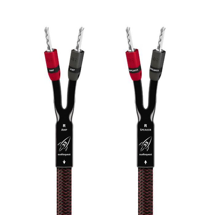 Audioquest Rocket 33 | Speaker Cable - 8 feet - 2x Banana - Silver - Pair-Sonxplus St-Sauveur