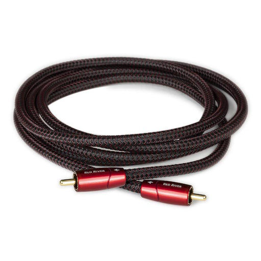 Audioquest Red River | RCA to RCA Cable - Gold Plated Cold Soldered Ends - 1 Meter-Sonxplus St-Sauveur