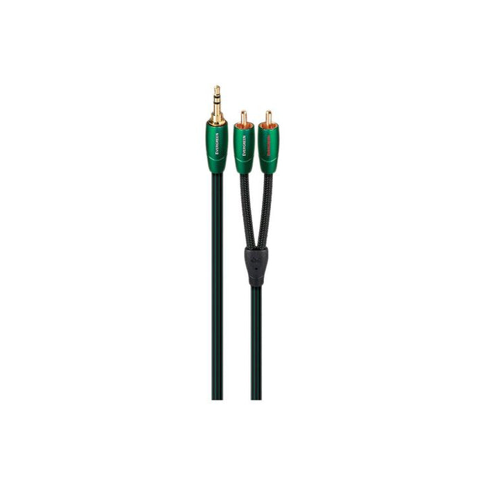 Audioquest Evergreen | 3.5mm to RCA Cable - Gold Plated RCA Plug - 1 Meter-Sonxplus St-Sauveur