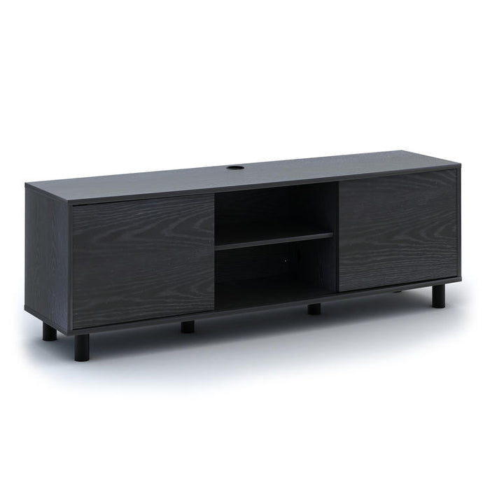 Sonora S20V65N | TV stand - 65" wide - 2 cabinets - Black-Sonxplus St-Sauveur