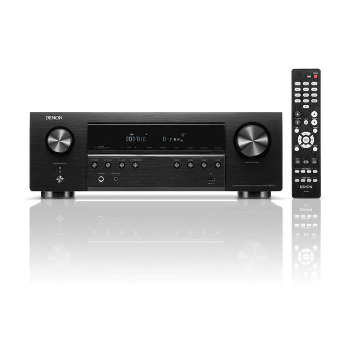 DENON AVRS670H | 5.2 Channel Home Theater AV Receiver - HDMI 8K - Integrated Heos - Bluetooth - Wi-Fi - Black-Sonxplus St-Sauveur