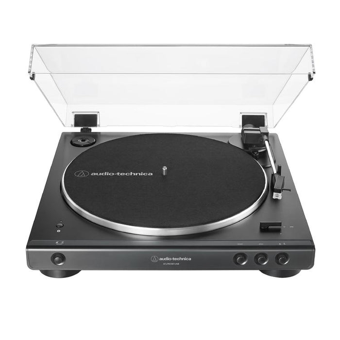 Audio-Technica AT-LP60XBT-USB-BK | Stereo Turntable - Fully Automatic - Belt Drive - USB - Bluetooth - Black-Sonxplus St-Sauveur