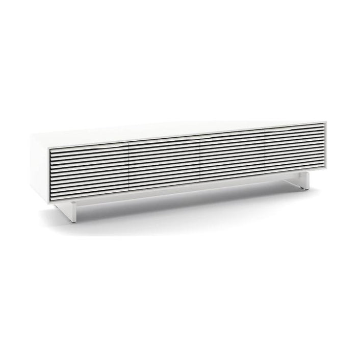 BDI BDIAL7473MESW | Multimedia cabinet - Louvered doors - Satin White-Sonxplus St-Sauveur