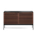 BDI BDICORR7128CHOC | Multimedia cabinet - Louvered doors - Solid wood - Chocolate stained walnut-Sonxplus St-Sauveur