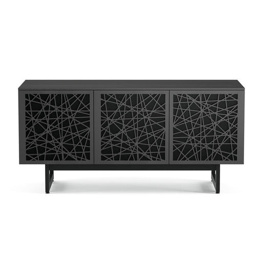 BDI BDIELEM8777CRL-ME-RI | Multimedia cabinet - Laser cut doors - Charbon/Ricochet-Sonxplus St-Sauveur