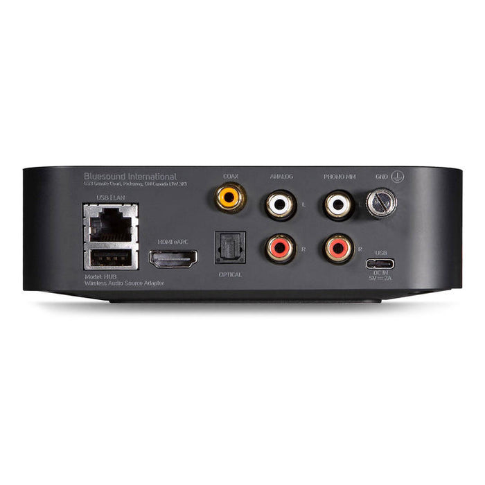 Bluesound HUB | Multi-room Network Player - HDMI ARC - BLuOS - Wireless - Black-Sonxplus St-Sauveur