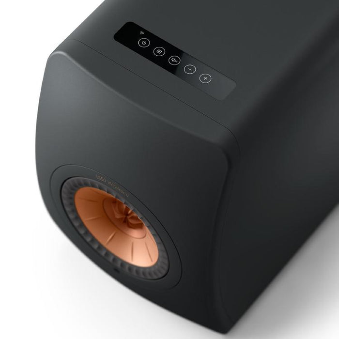 KEF LS50 WIRELESS II | Wireless HiFi Speakers - Metamaterial Absorption - Carbon Black - Pair-Sonxplus St-Sauveur