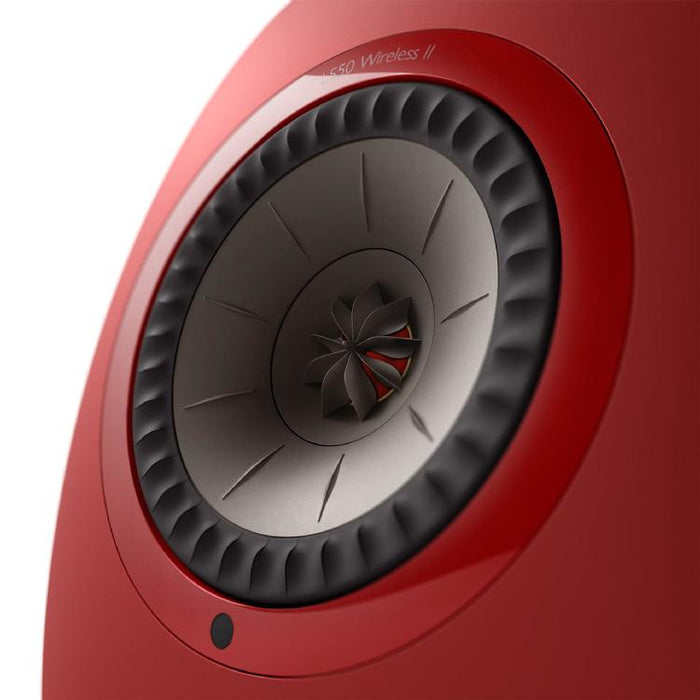 KEF LS50 WIRELESS II | Wireless HiFi Speakers - Metamaterial Absorption - Crimson Red - Pair-Sonxplus St-Sauveur