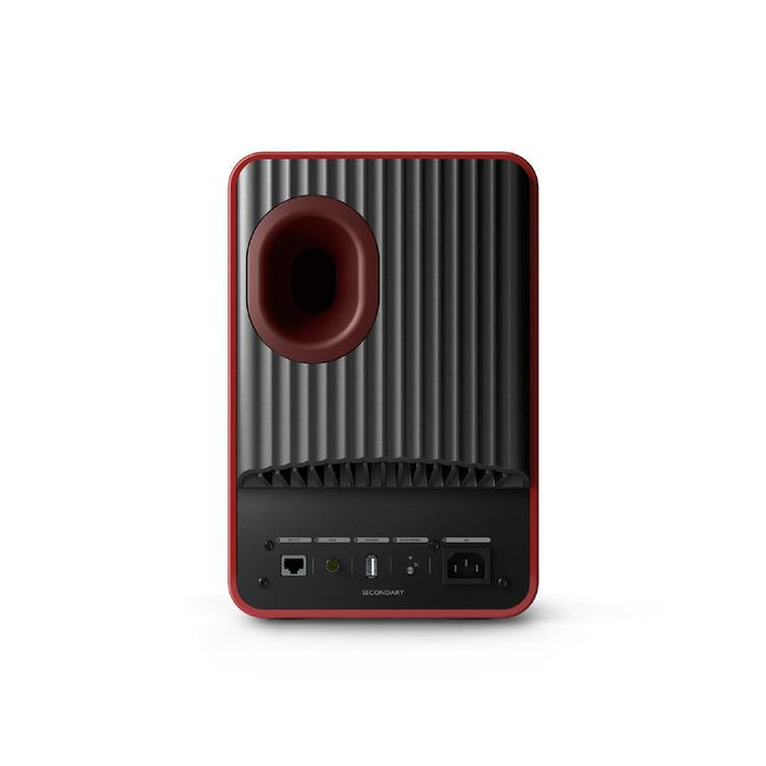 KEF LS50 WIRELESS II | Wireless HiFi Speakers - Metamaterial Absorption - Crimson Red - Pair-Sonxplus St-Sauveur