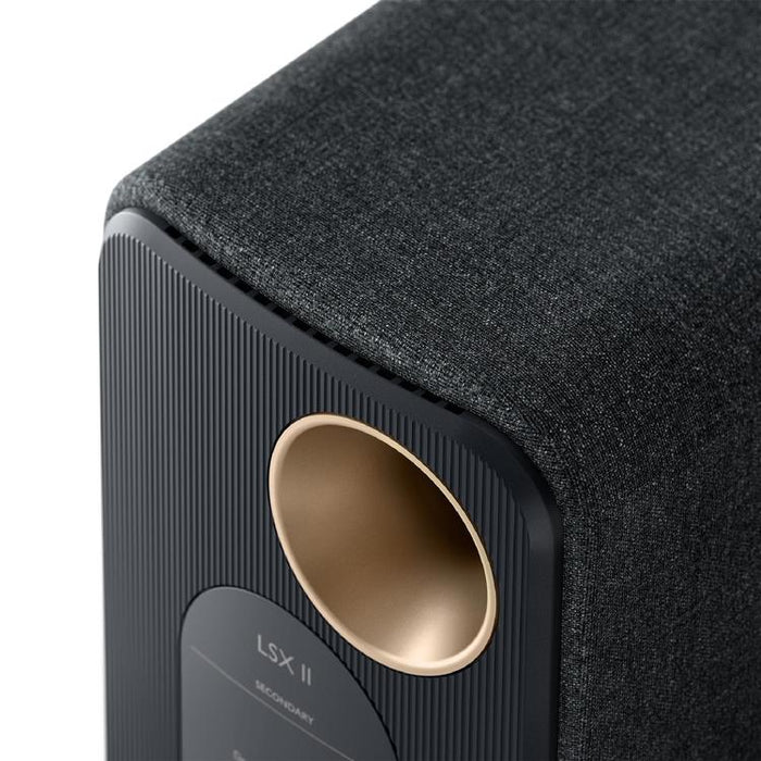 KEF LSX II | Wireless HiFi Speakers - Compact & Versatile - Carbon Black - Pair-Sonxplus St-Sauveur