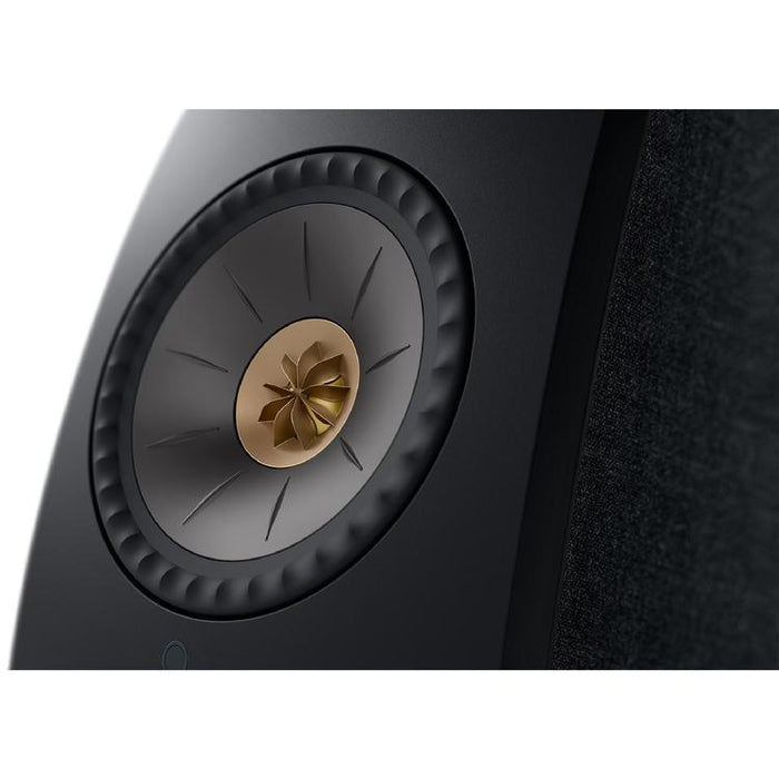 KEF LSX II | Wireless HiFi Speakers - Compact & Versatile - Carbon Black - Pair-Sonxplus St-Sauveur