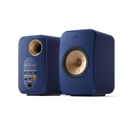 KEF LSX II | Wireless HiFi Speakers - Compact & Versatile - Cobalt Blue - Pair-Sonxplus St-Sauveur