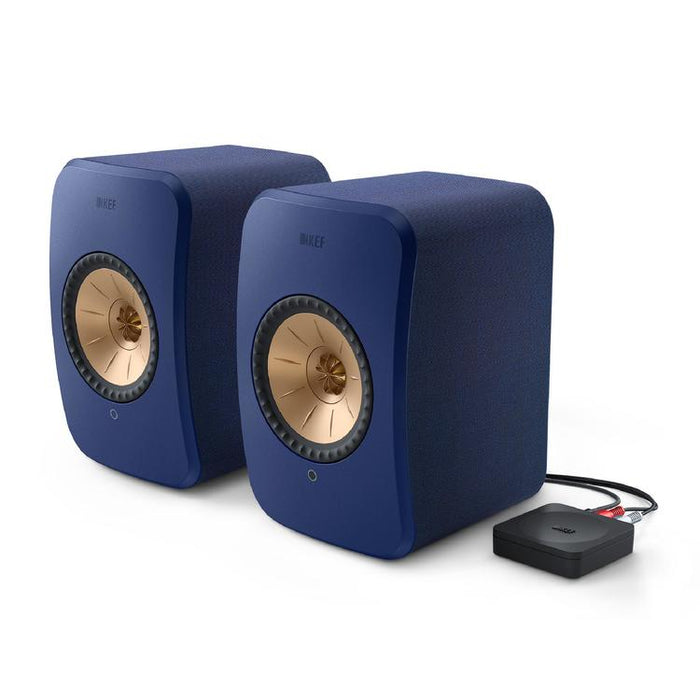 KEF LSX II | Wireless HiFi Speakers - Compact & Versatile - Cobalt Blue - Pair-Sonxplus St-Sauveur