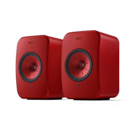 KEF LSX II | Wireless HiFi Speakers - Compact & Versatile - Lava Red - Pair-Sonxplus St-Sauveur