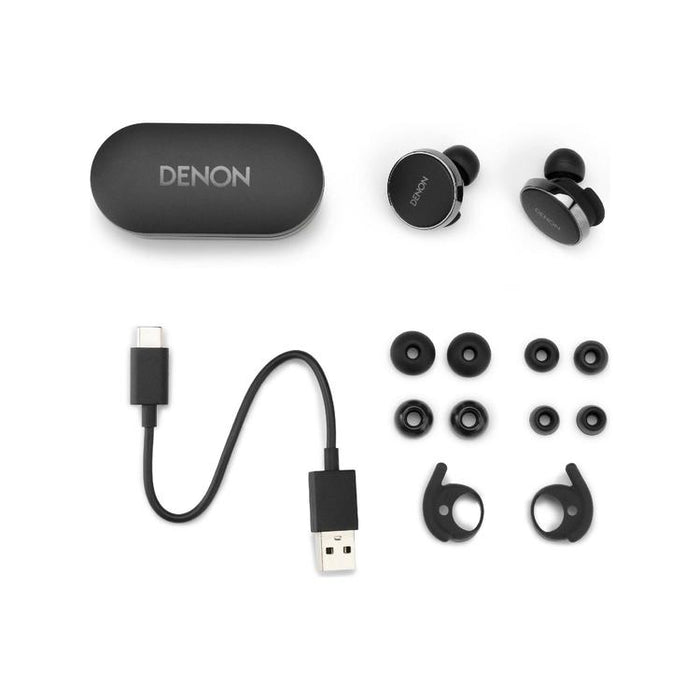 Denon PERL PRO | In-Ear Headphones - Wireless - Bluetooth - Masimo Adaptive Acoustic Technology - Black-Sonxplus St-Sauveur