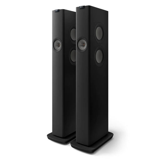 KEF LS60 WIRELESS | HiFi Wireless Floorstanding Speakers - All-in-1 - Carbon Black - Pair-Sonxplus St-Sauveur