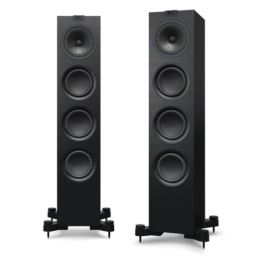 KEF Q550 | Floorstanding Speakers - 2.5-Way - Hi-Fi - Satin Black - Pair-Sonxplus St-Sauveur