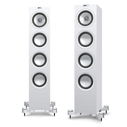 KEF Q550 | Floorstanding Speakers - 2.5-Way - Hi-Fi - Satin White - Pair-Sonxplus St-Sauveur