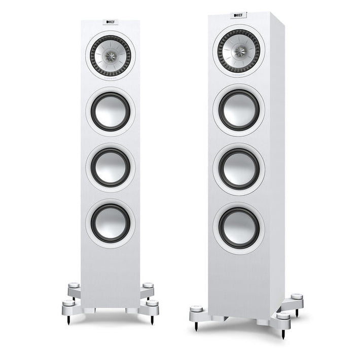 KEF Q550 | Floorstanding Speakers - 2.5-Way - Hi-Fi - Satin White - Pair-Sonxplus St-Sauveur